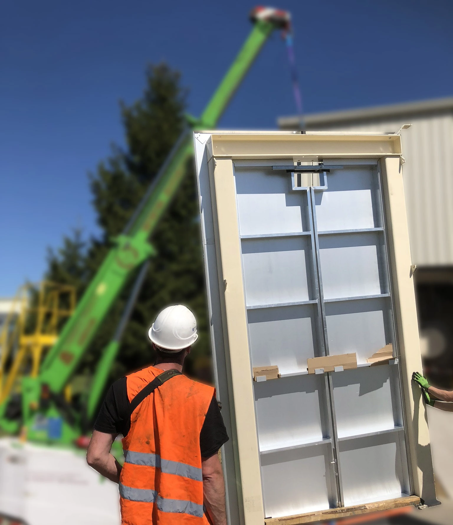 Installation porte en aluminium - ZeliTec