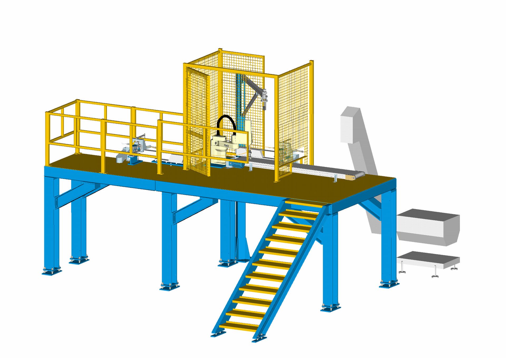 Model 3D passerelle ZeliTec